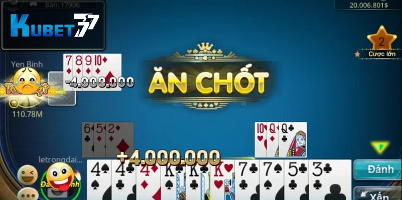 Luật đền bài và ăn chốt rất quan trọng trong đánh Phỏm Luật đền bài và ăn chốt rất quan trọng trong đánh Phỏm